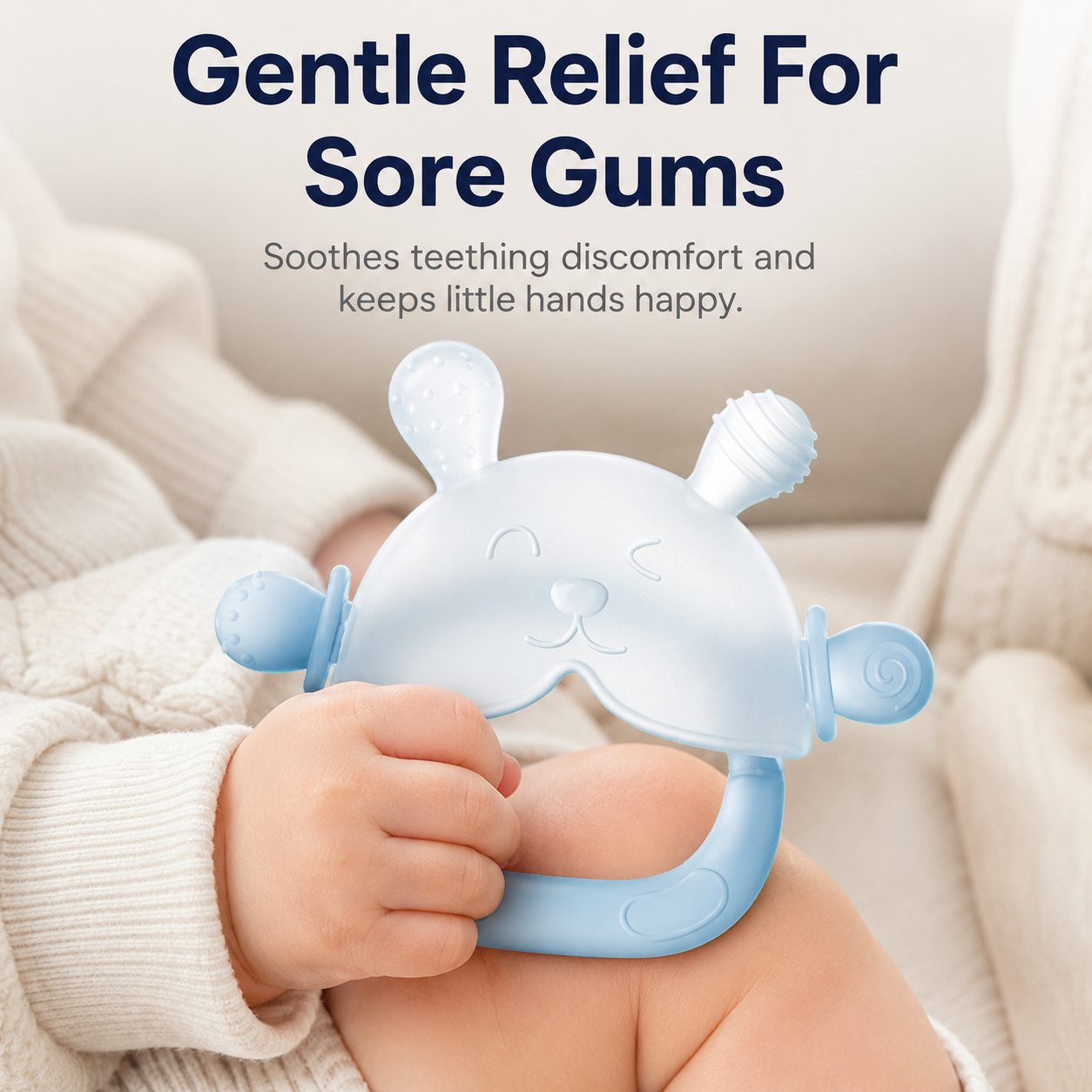 Teething Mitten Helps Soothe Sore Gums In Minutes