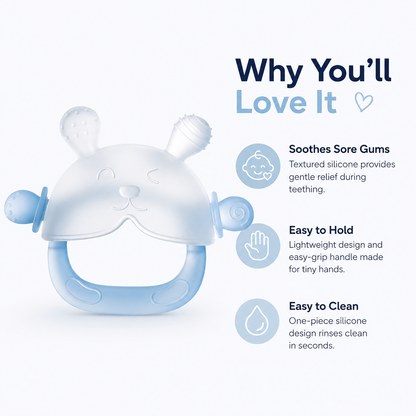 Teething Mitten Helps Soothe Sore Gums In Minutes